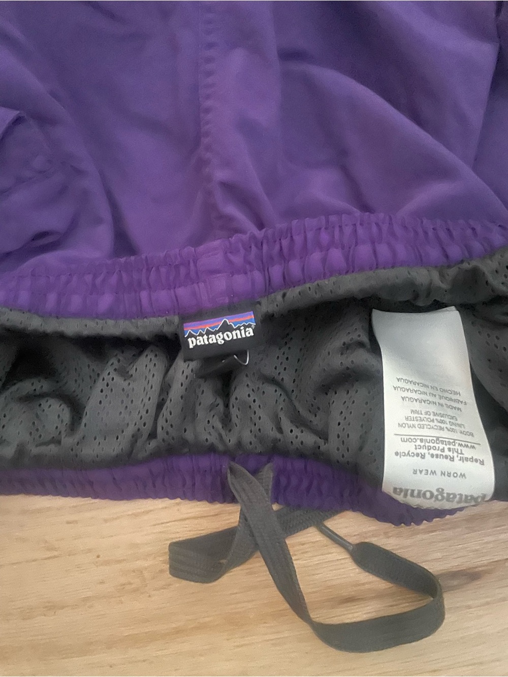 Patagonia Deep Purple Elastic-Waist Hybrid Shorts - Picture 4 of 6